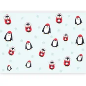 artgeist Fototapeta Brawling Penguins, 450x315cm