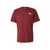 THE NORTH FACE Majica REDBOX temno siva/ognjeno rdeča/bela