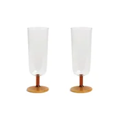 Komplet kozarcev za šampanjec &k amsterdam mingle amber 250 ml 2-pack