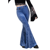 Ženske hlače (pajkice) KILLSTAR x CORPSE BRIDE - Whimsy Flutter Flares - Blue - KSRA012401