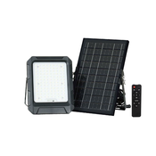 LED solarni reflektor LED/10W/3,7V IP65 4000K crne boje + daljinski upravljac