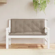 vidaXL Blazina za vrtno klop 2 kosa taupe 120x50x7cm oxford tkanina