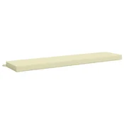 Vidaxl Blazina za klop SOEST 100% poliester Krem 170 x 40 x 8 cm