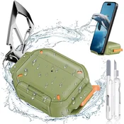 INF TPU Zaščitno Ohišje s Čistilnim Peresom Združljivo z Apple AirPods Pro 3 Green, (5000090507)