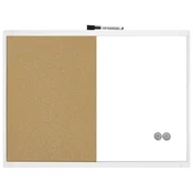 PLOCA MAGNETNA/PLUTO 58,5X43CM SREBRNI OKVIR NOBO 1903784 BIJELA/SMEÐA