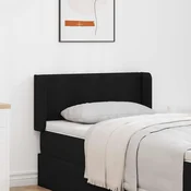 Vidaxl Ušesni vzglavnik Črna 40,5 x 40,5 x 4 cm PVC