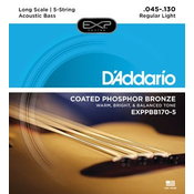 DADDARIO strune EXPPBB170-5 ACOUSTIC BASS PB 45-130