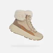 Beige Geox Diamanta Womens Ankle Boots - Ladies