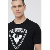 Pamučna majica Rossignol boja: crna