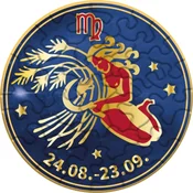 CURIOSI Okrogla sestavljanka Zodiak: Devica 33 kosov