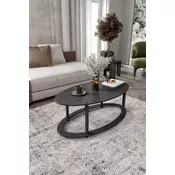 Hanah Home Klub sto Hole Ellipse, 60x40x38 cm, Crni