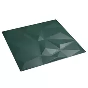 vidaXL Stenske plošče 48 pcs Zelena 50 x 50 cm XPS Pena