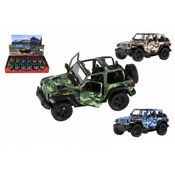 Kinsmart Avto Jeep Wrangler Camo Edition kovina/plastik 13cm 3 barve za povratno raztezanje