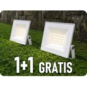 V-TAC LED reflektor 20W, 1760lm, 4000K, IP65, 110°, bel, 1+1 gratis! Barva světla: Dnevna bela