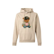 GUESS Majica TEDDY BEAR progasto bež/rjava/pastelno zelena/črna