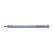 Fineliner flomaster Faber-Castell Grip - Sivi, 0.4 mm