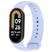 Silikonski pas Techsuit W014 za Xiaomi Mi Band 8/8 NFC/9/9 NFC/Smart Band 10 - svetlo moder