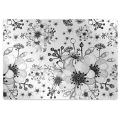 Decormat Podloga za stol Black and white pattern 120x90 cm 15 cm