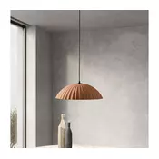 Ondaluce - Luster na sajli RUSTIC 1xE27/15W/230V precnik 50 cm beton/braon