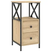 Vidaxl Nočna omarica sonoma hrast 34x35,5x70 cm inženirski les