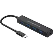 shumee Conceptronic USB HUB 4-vratni USB3.1 tip-C - 4x USB 3.0, CTC4USB3