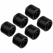 EKW EK-Quantum Torque 6-Pack Fitting, 1/4 navoj, medenina, črna