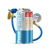 shumee FROSTMEISTER 3v1 400ml - 2x pločevinka R134a + cev z manometrom KOMPLET ZA SAMOPOMOČ ZA KLIMATSKO NAPRAVO