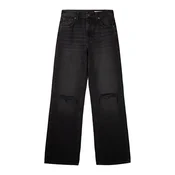 Bershka Kavbojke črn denim