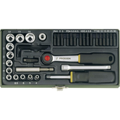 PROXXON INDUSTRIAL 38-delni komplet 6,3mm (1/4) raglje z magnetnim držalom