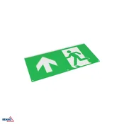Luxmena piktogram za svetilko s puščico navzgor levo 324 × 158 mm BM-S-C91-MLR-PKT-VUL