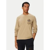 Aeronautica Militare Majica z dolgimi rokavi 262TS2573UJ00703 Bež Regular Fit