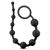 Analne kuglice Adventures Platinum Anal Beads, 31.7cm, Crne