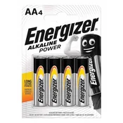 Baterije Energizer Alkaline Power AA LR6, 4 kosi