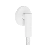 HANSGROHE FixFit Fine S stenski priključek prhe s protipovratnim ventilom, mat bela