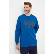 Pamucna dukserica Helly Hansen za muškarce, boja: tamno plava, s tiskom