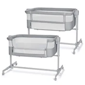 KINDERKRAFT podesivi dječji krevetić Nestee Up 2, Full Light Grey