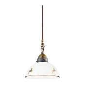 Kolarz 731.30.150 - visilica na sajli NONNA 1xE27/75W/230V, precnik 20 cm, u boji jelena (ružicasto zlato)