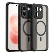 Hibridni ovitek HaloFrost II MagSafe za Xiaomi Redmi Note 17 Pro Max - black