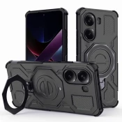 Hibridni ovitek Carbon Shield Pro za Xiaomi Poco X7 Pro - black