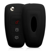 Silikonski etui za avtomobilske ključe za Ford - črna