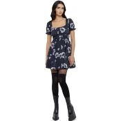 Ženska obleka KILLSTAR - Howling Moon - Black - KSRA013186