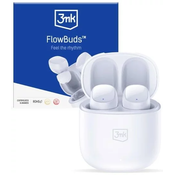 3MK FlowBuds wireless bluetooth headphones white