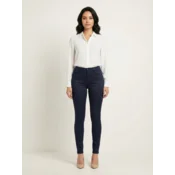 Elit Fashion Ženske pantalone, Regular, Teget