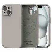 Silikonski ovitek Mag mat za magnetni MagSafe za IPHONE 15