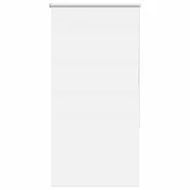 Vidaxl Rolo zatemnjena bela 70x130cm tkanina širina 65,7cm poliester