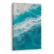 Slika oceanska pena v modrih tonih - 80x120