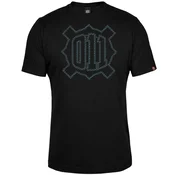 Muška majica kratkih rukava 011 logo stripe, Crna