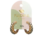 Farma Bijoux Beauty Hoops Gold Wow6 hipoalergene naušnice 27 mm