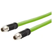 Metz Connect Metz Connect 142M6X11020 M12 omrežni kabel CAT6a SF/UTP 2 m zelena PUR plašč, kislinsko odporen, odporen na ozon, UV odporen, primeren za verigo za sp, (20532969)