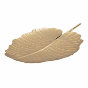 Dekoracija u zlatnoj boji Mauro Ferretti Leaf, 35,5 x 23 cm